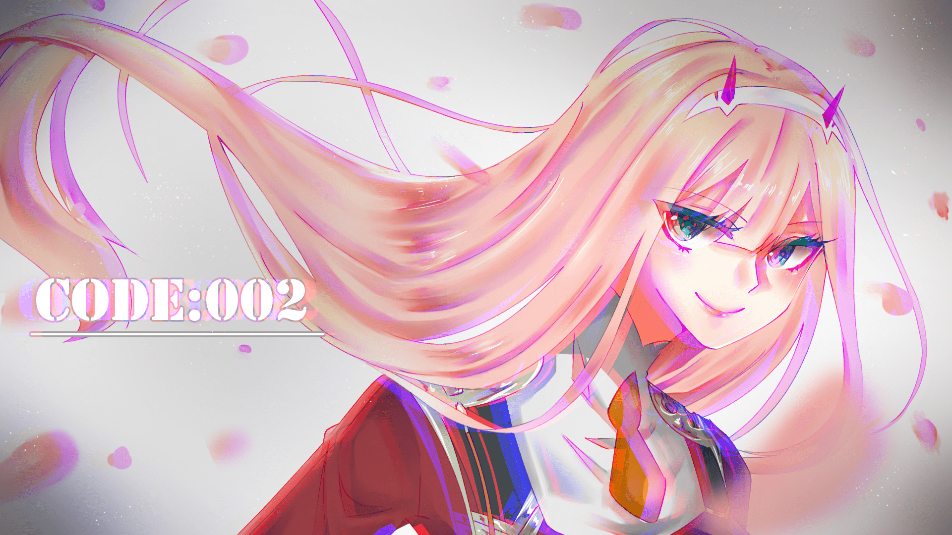 1920x1080 Darling In The Franxx Glitch Zero Two Darling In The Franxx Hình nền - Độ phân giải: 1920x1080