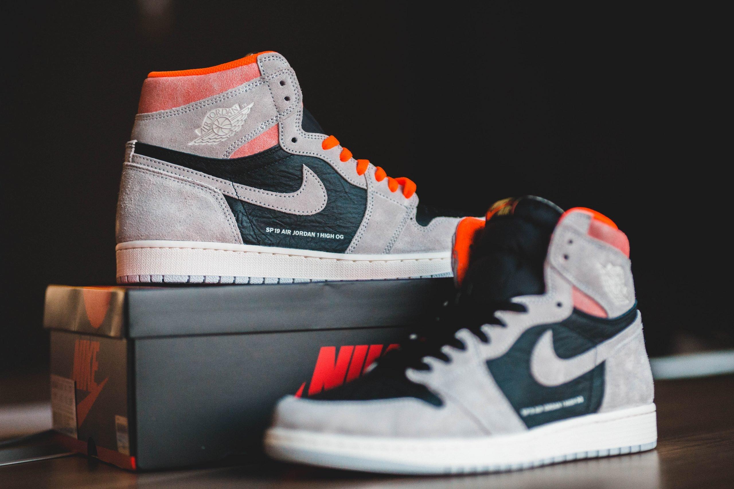 2560x1707 Wallpaper Gray And Black Nike Air Jordan 1's, Footwear, Apparel, Clothing