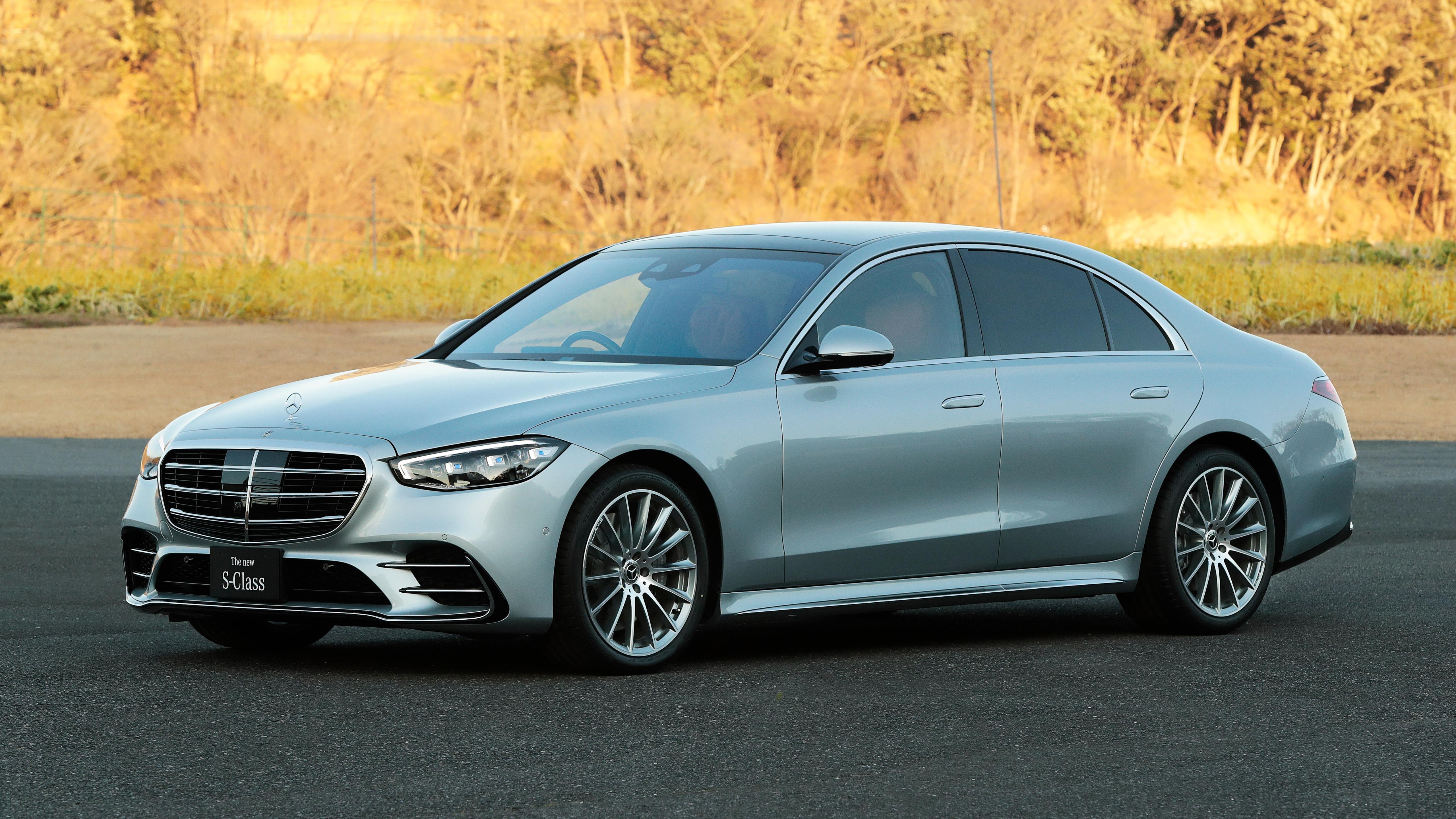 5120x2880 Mercedes Benz S Class S500 4MATIC Lang AMG Line 2021 5K Wallpaper Car Wallpaper
