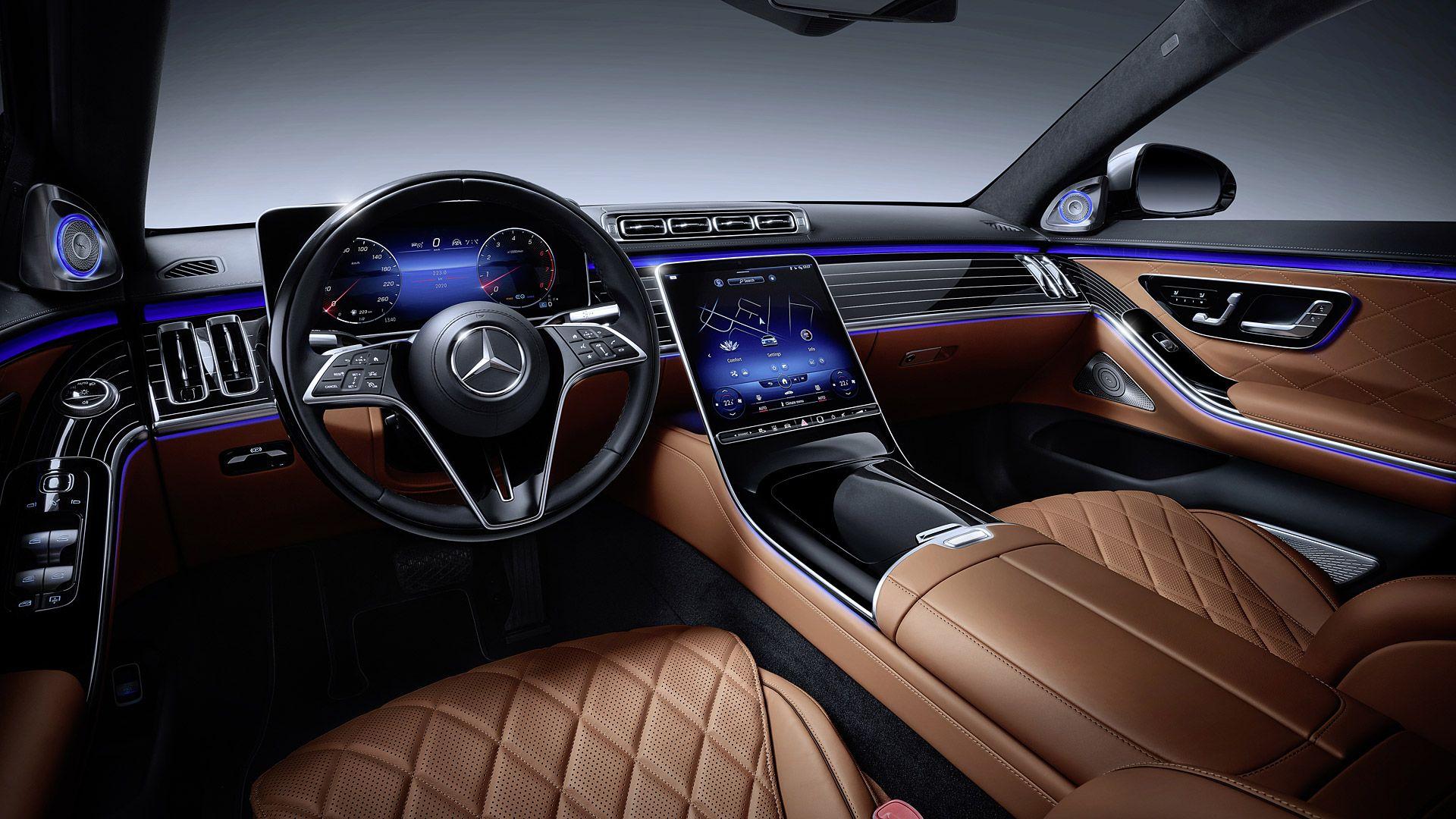 1920x1080 2021 Mercedes Benz S Class. Mercedes Benz Interior, Mercedes Benz, Mercedes