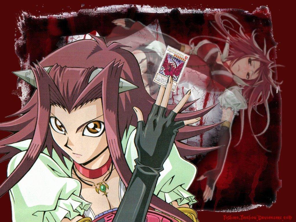 1024x768 Akiza Izinski Gi Oh 5Ds Wallpaper
