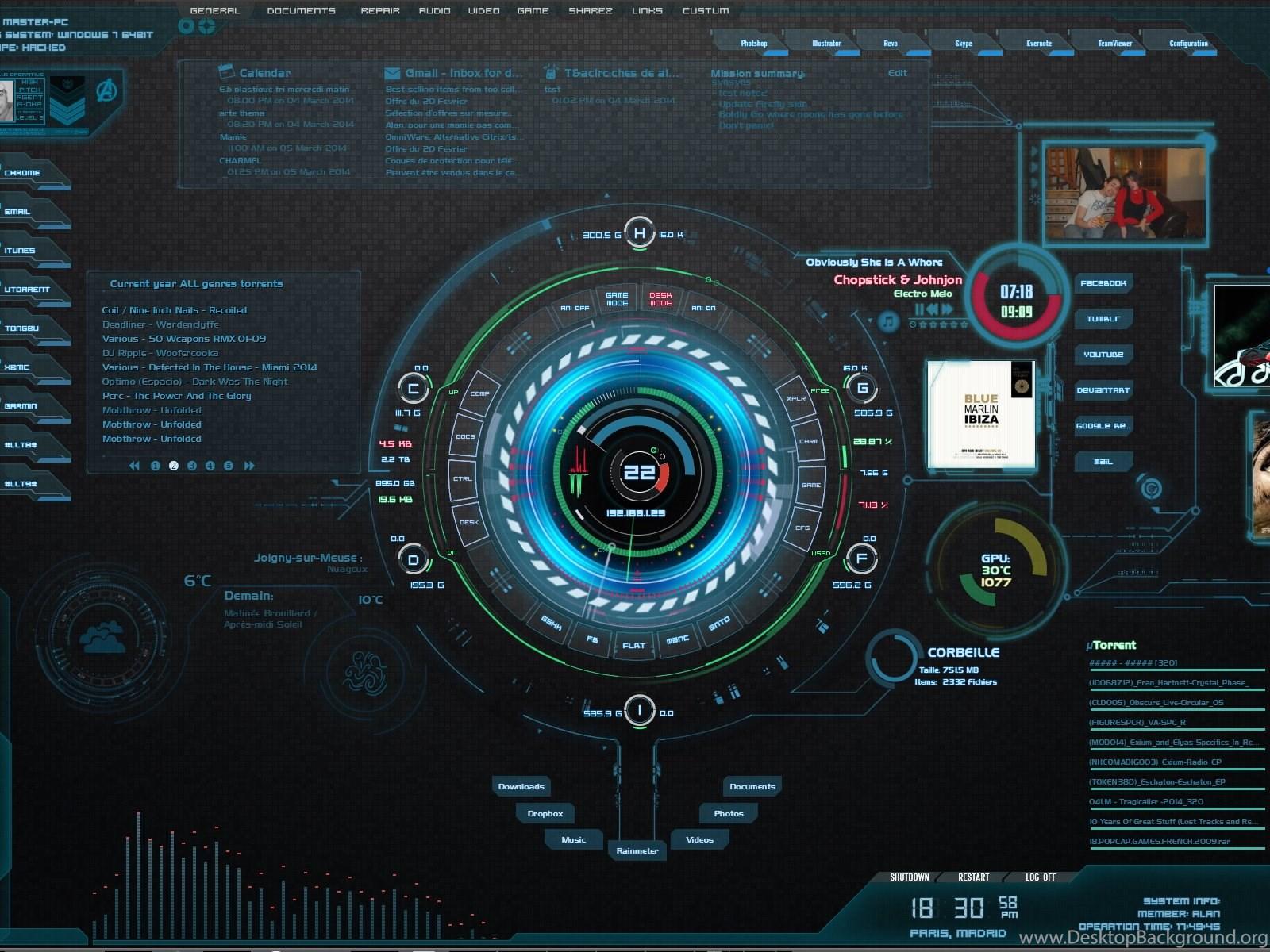 1600x1200 IronMan Jarvis Theme Version 2 By Scrollsofaryavart Desktop Background