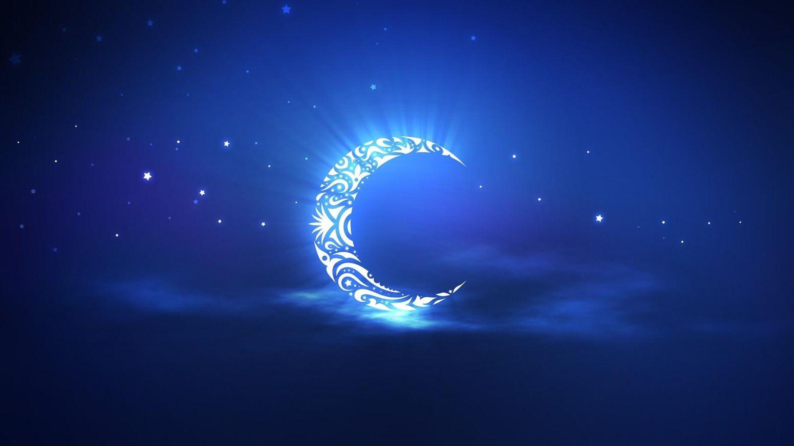 1600x900 Moon Night Wallpaper HD Image
