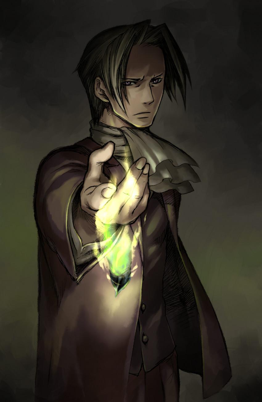 850x1303 Mitsurugi Reiji (Miles Edgeworth), Mobile Wallpaper. Anime Image Board