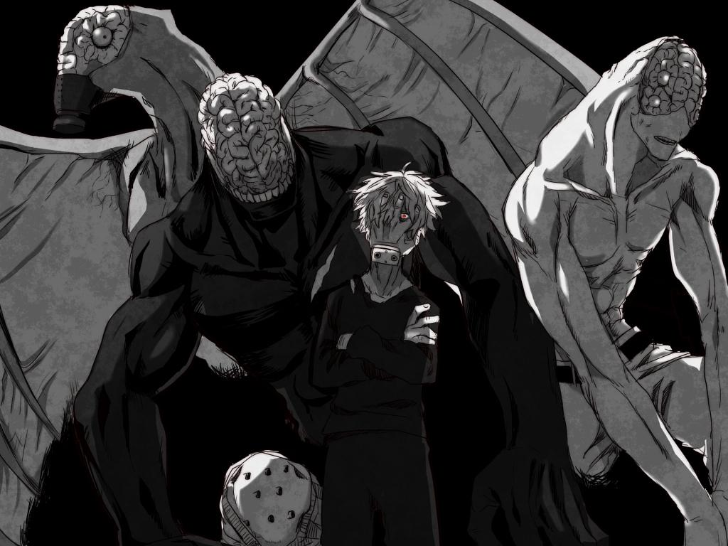 1024x768 Desktop Wallpaper Noumu, Tomura Shigaraki, Boku No Hero Academia, My Hero Academia, Anime, Monochrome, HD Image, Picture, Background, 1bhgpe