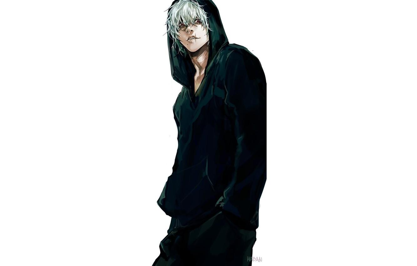 1332x850 Wallpaper hood, white background, guy, scar, Fanart, Boku no Hero Academy, Shigaraki Tomura, My Hero Academy, Shigaraki Tomura image for desktop, section сёнэн