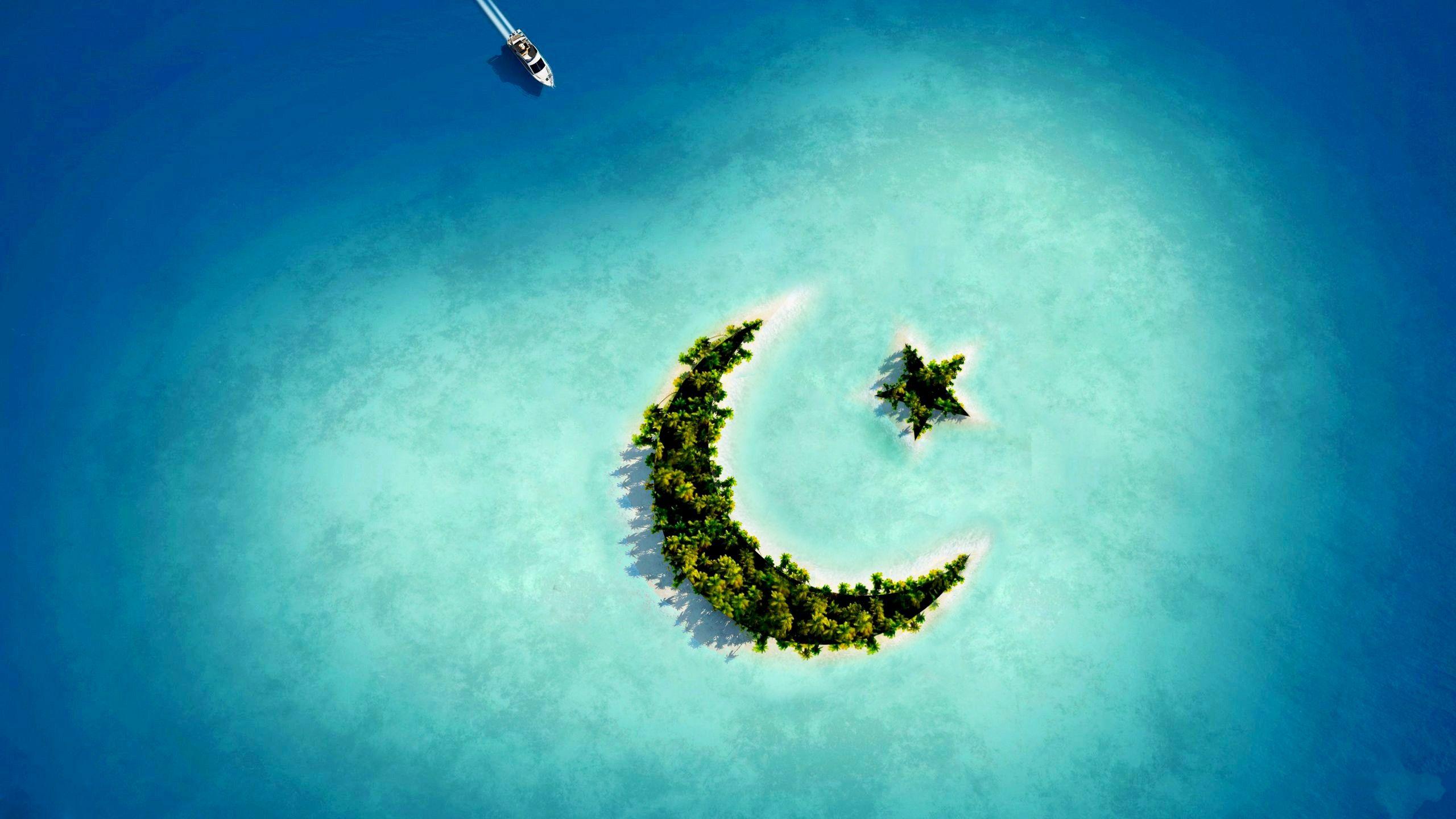 2560x1440 Crescent Moon HD Wallpaper