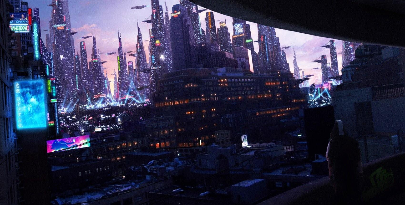 1700x860 neon, Futuristic Wallpaper HD / Desktop and Mobile Background