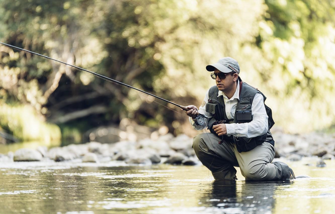 1332x850 Wallpaper men, fly fishing, sport fishing image for desktop, section спорт