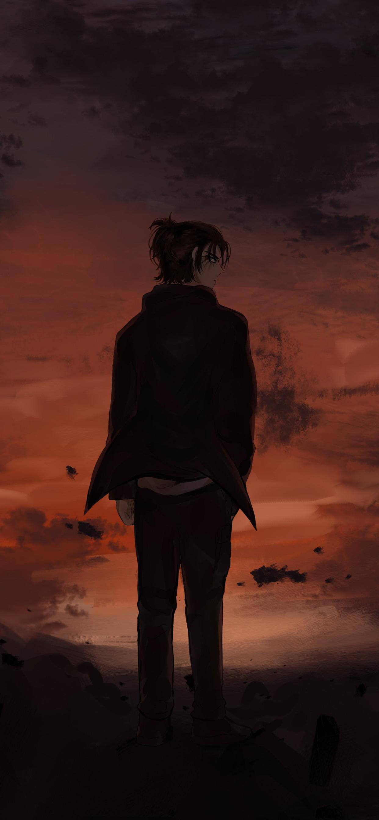 1242x2688 Download Wallpaper Eren Yeager HD Untuk Android/iPhone