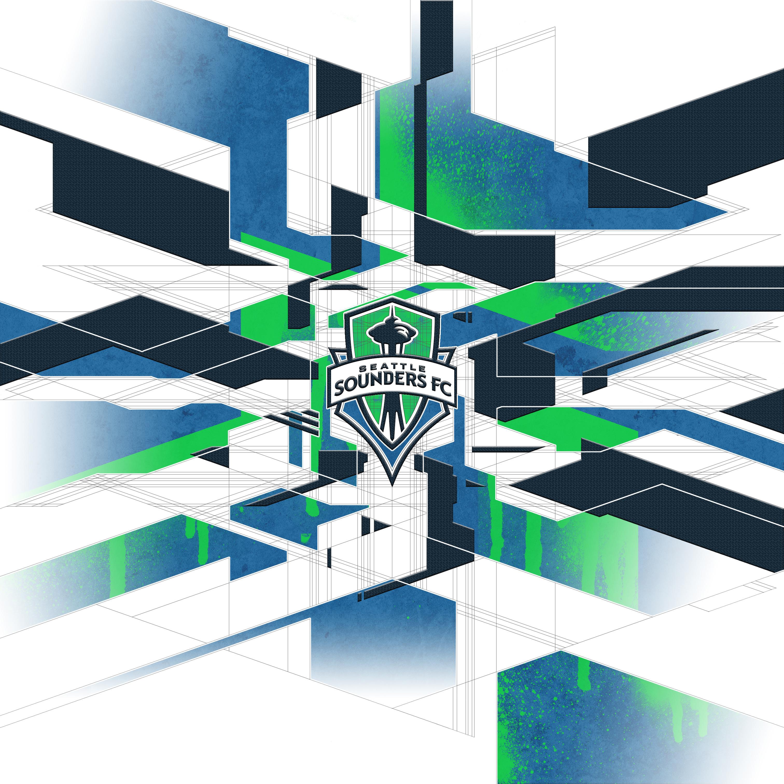 3024x3024 Seattle Sounders goalkeeper Stefan Frei's original design now available as desktop wallpaper