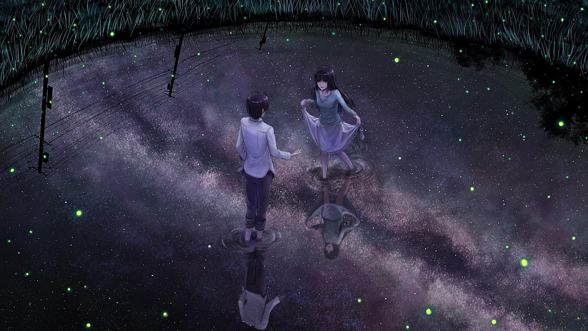 1920x1080 Firefly Summer Beautiful Anime Wallpaper - ทา นา บา ตะ ตํา นาน