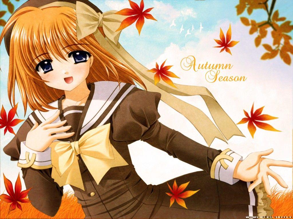 1024x768 Anime Thanksgiving Girl