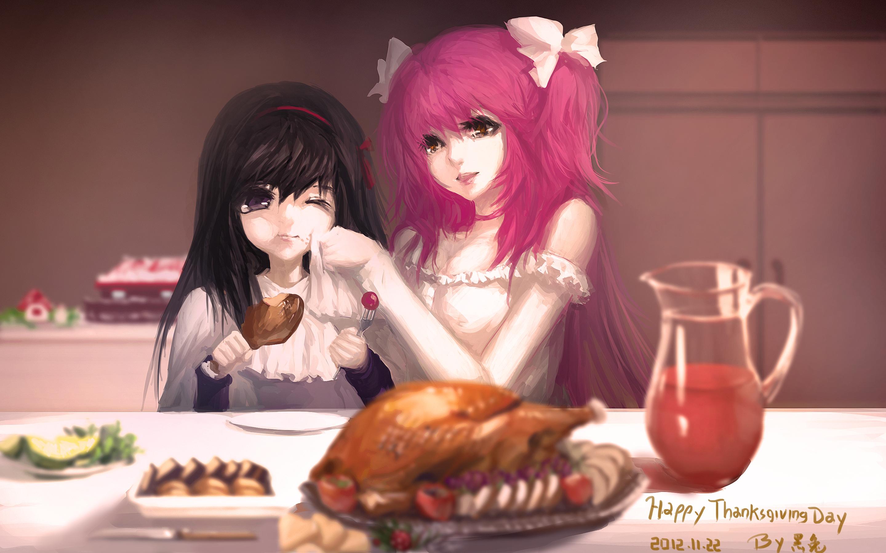 2880x1800 Homura Akemi Madoka Kaname Thanksgiving Wallpaper:2880x1800