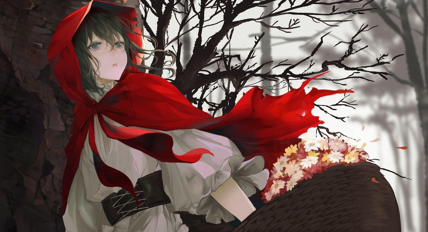 1500x814 Girls :3. Red riding hood art, Anime background wallpaper, Thanksgiving wallpaper