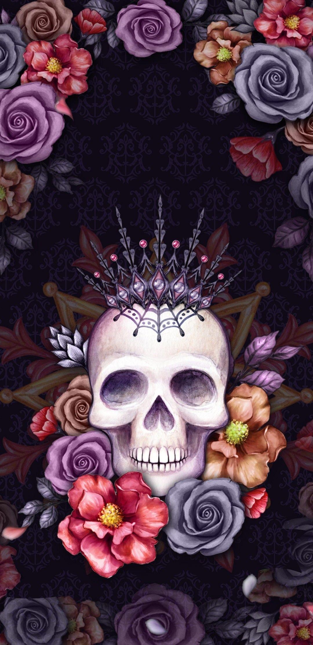 1080x2220 Gothic Skulls Wallpaper (best Gothic Skulls Wallpaper and image) on WallpaperChat