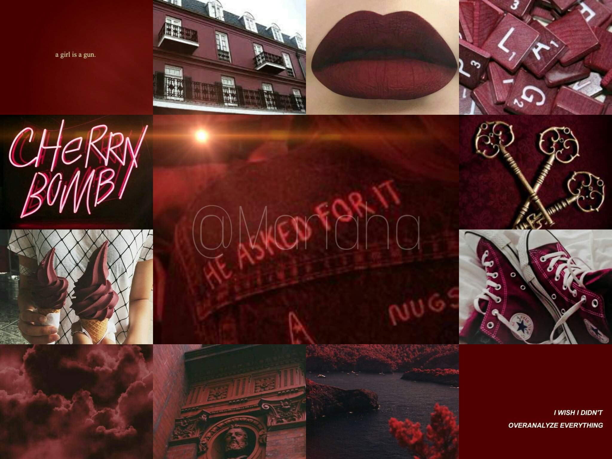 2048x1536 Maroon Aesthetic Wallpaper