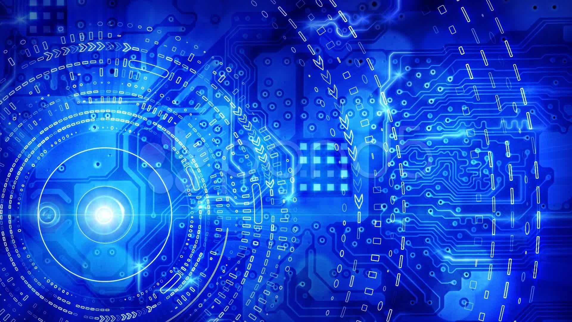Blue Circuit Board Wallpapers