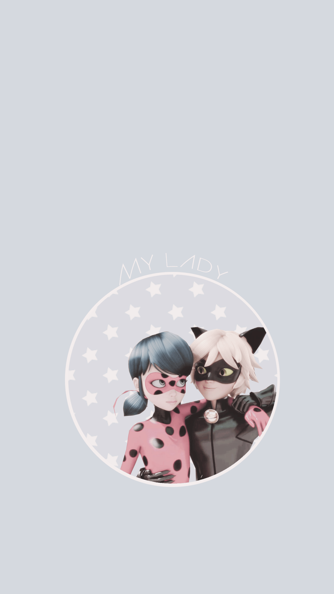 1080x1920 Miraculous Ladybug: Cute pastel phone wallpaper