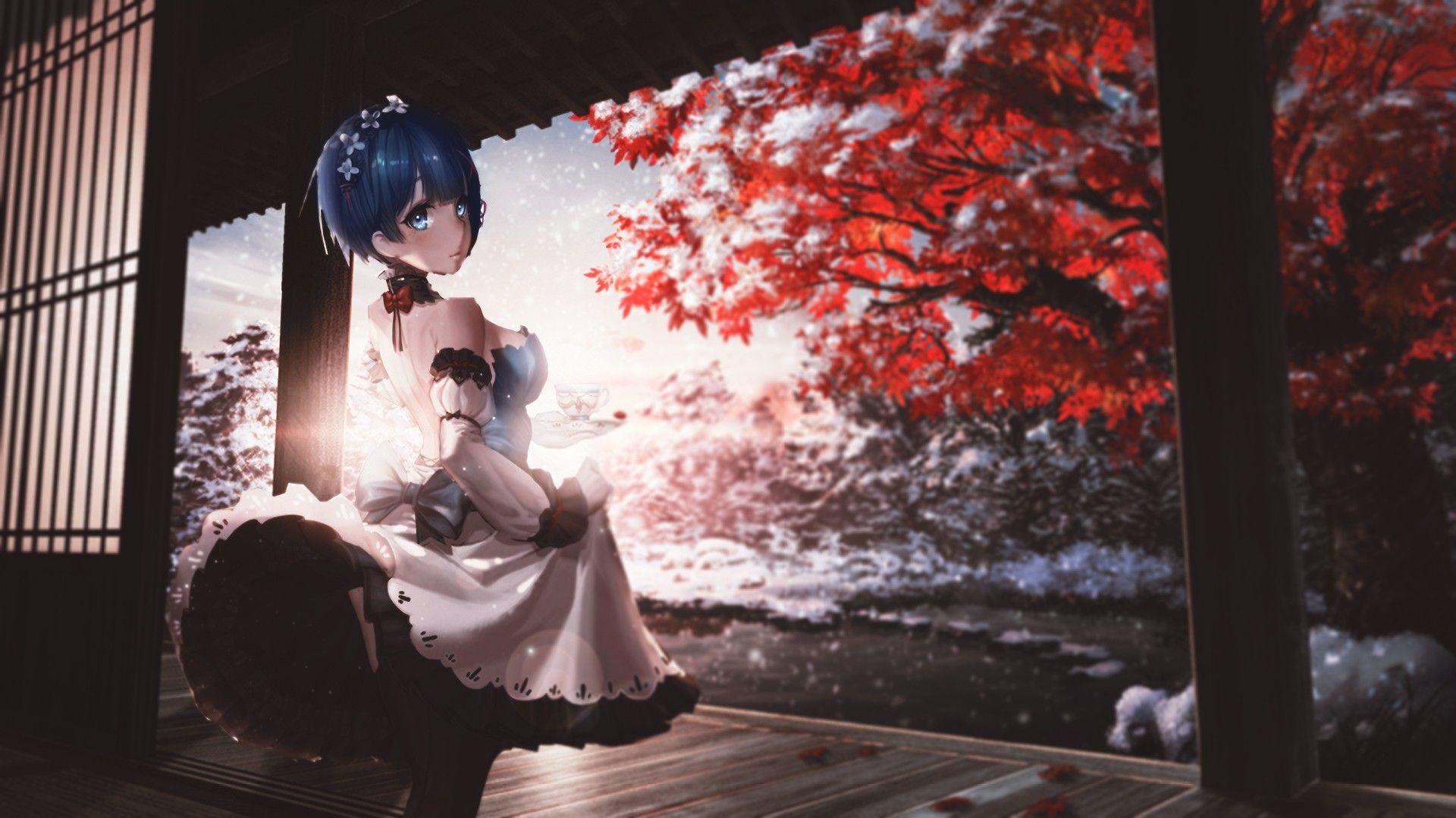 1920x1079 Anime Background Rem