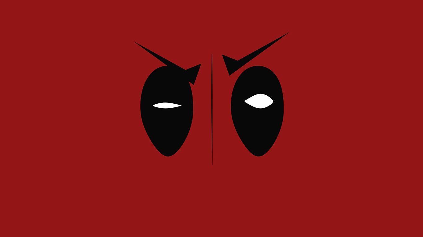 1366x768 wallpaper for desktop, laptop. deadpool hero eye logo art film