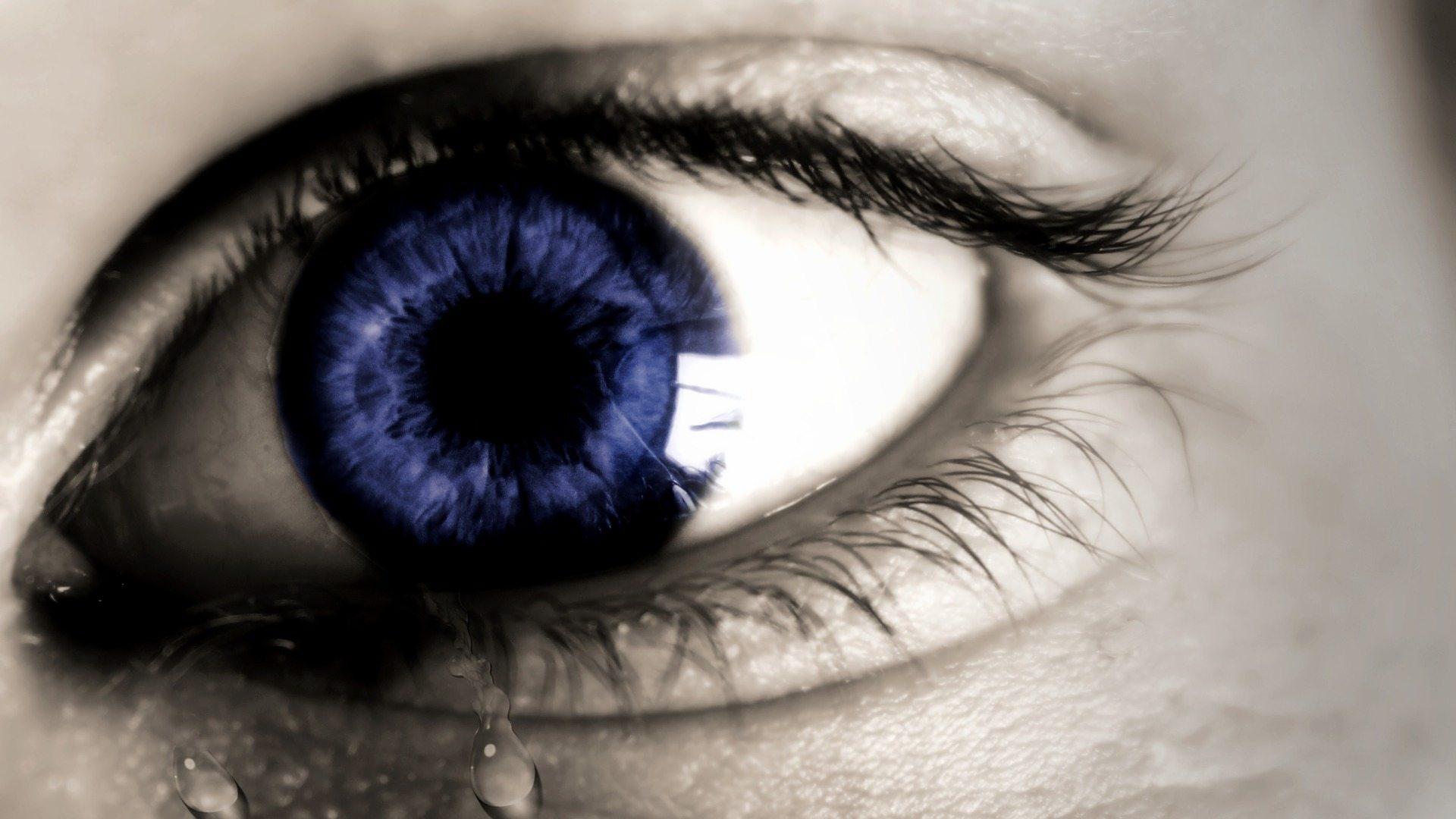 1920x1080 Blue Sad Eyes Tears Wallpaper 1920x1080p HD Wallpaper