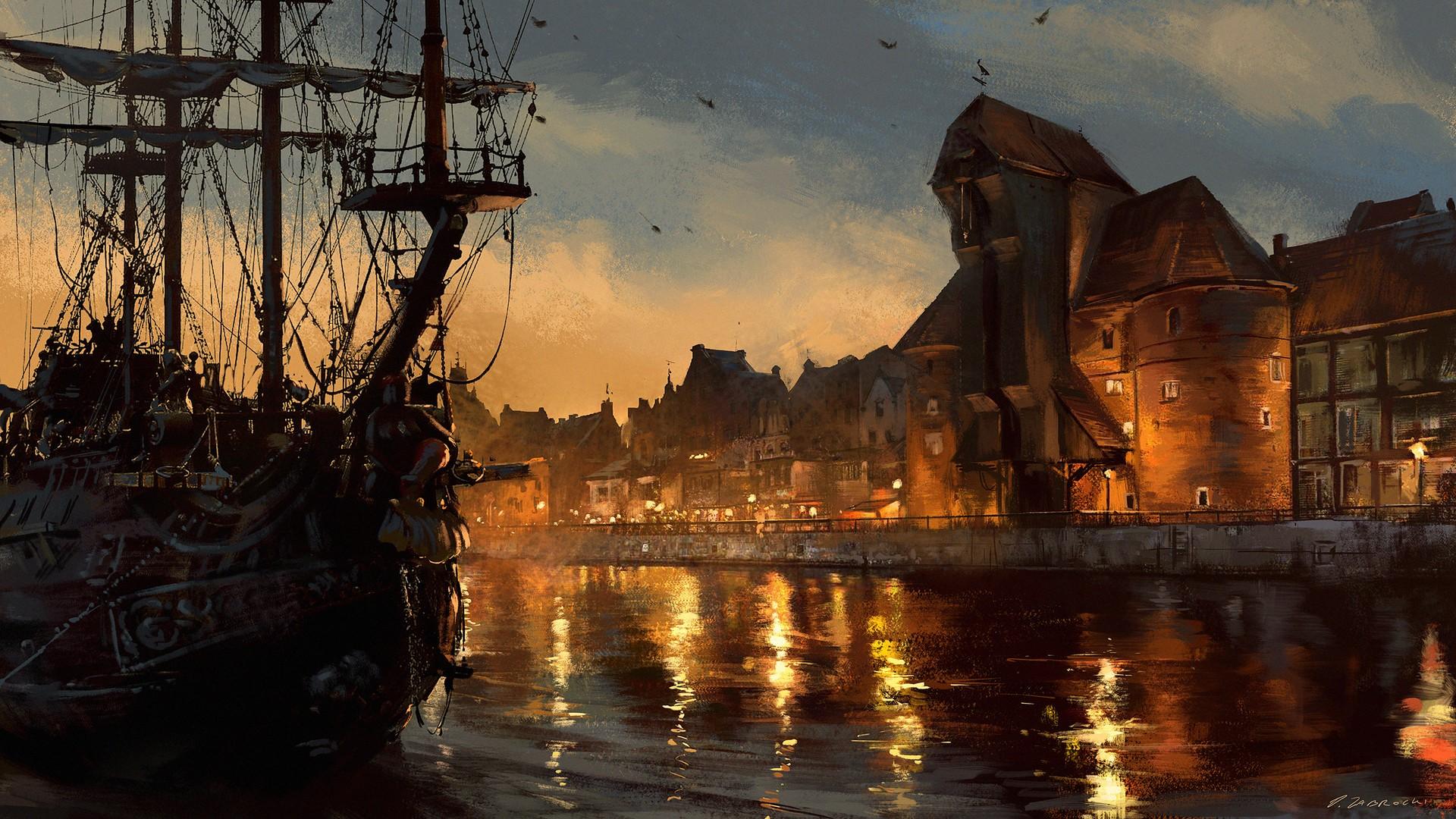 1920x1080 gdansk HD wallpaper, Background