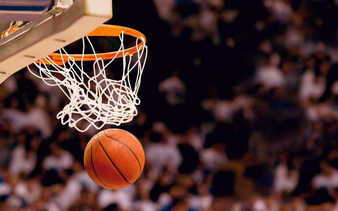 1130x706 Download Wallpaper Basketball Hoop And A Ball