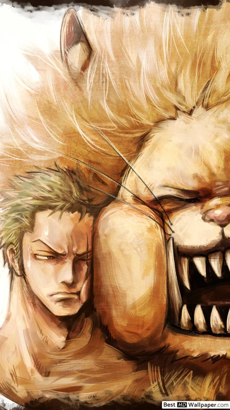 750x1334 One Piece Zoro & Nekomamushi HD wallpaper download