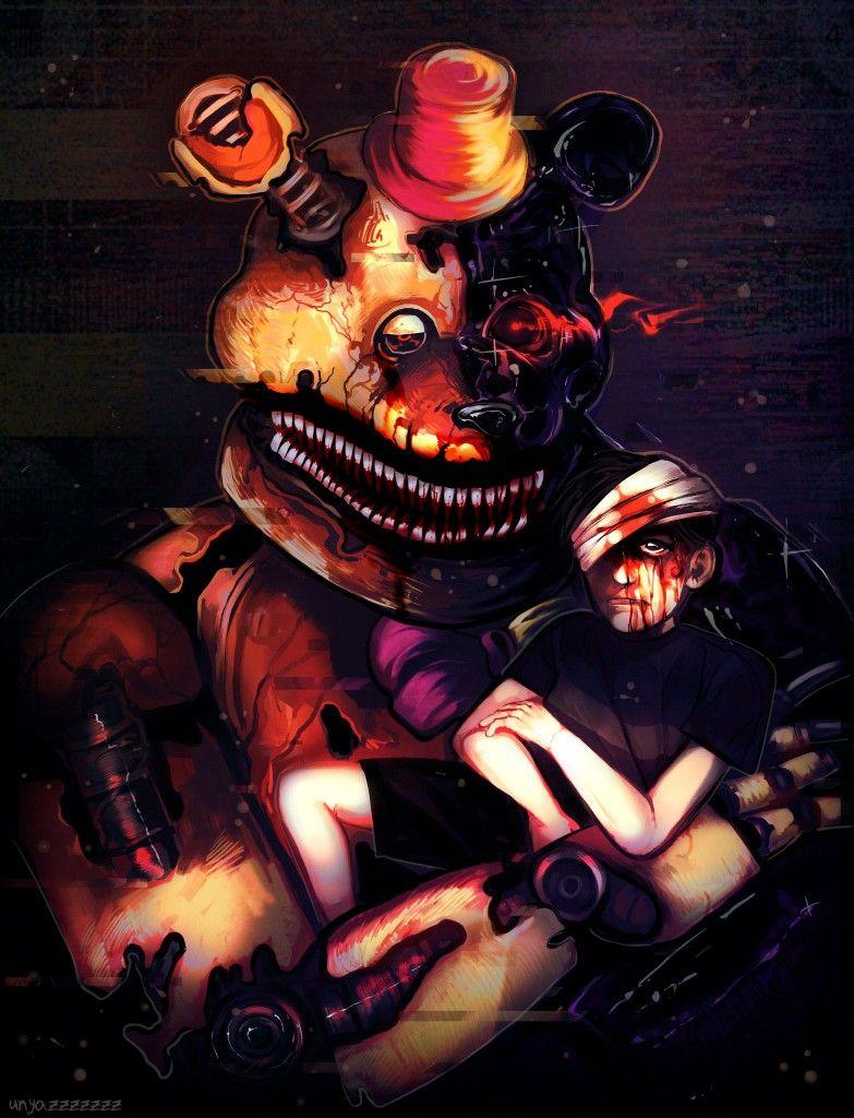 783x1024 UNYAZZZZZZZ on Twitter. Anime fnaf, Crying child, Nightmare fredbear