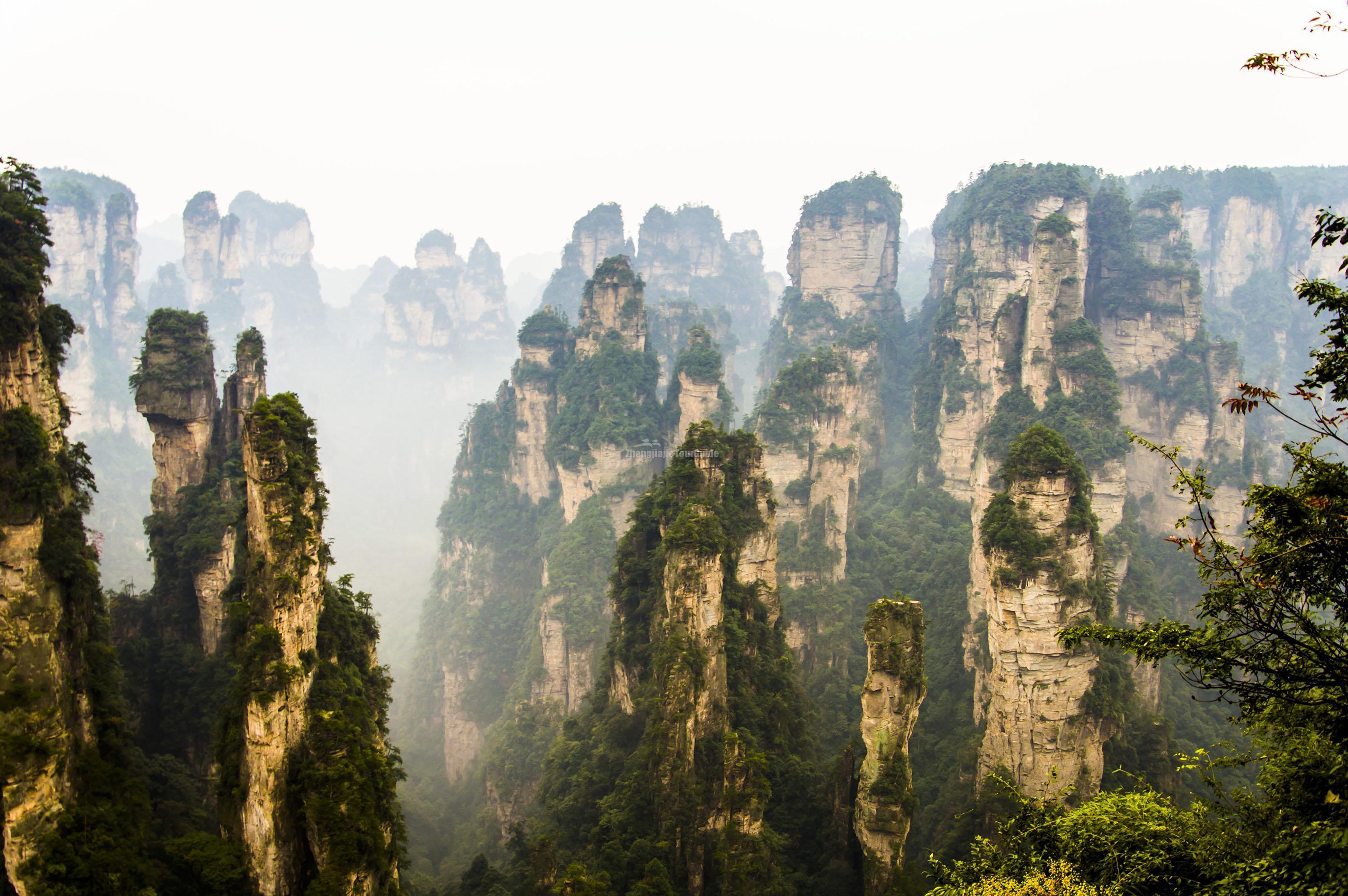 3000x1995 Zhangjiajie National Forest Park (China) Wallpaper Image Photo Picture Background