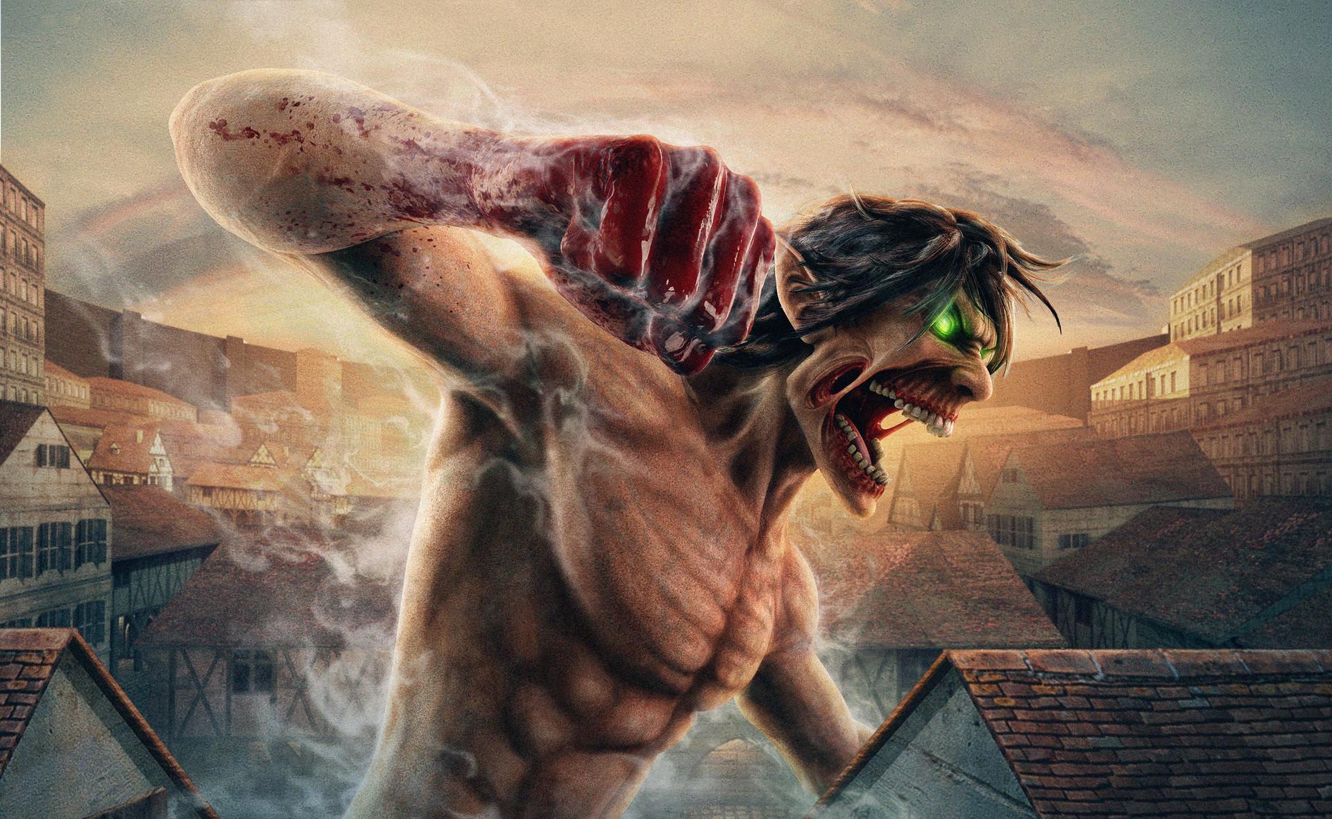 1920x1180 Eren Titan Fanart