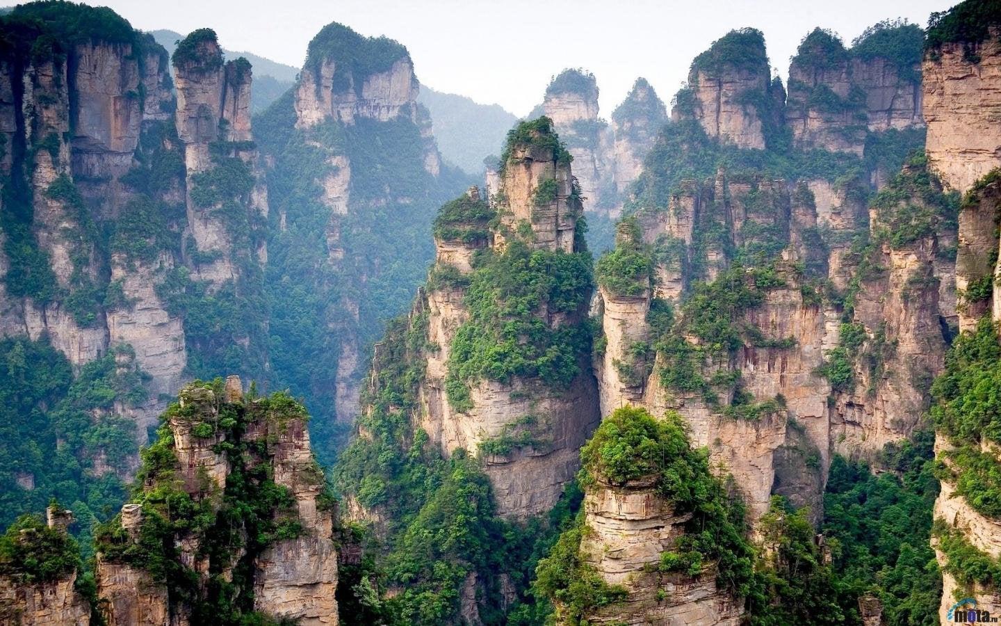 1440x900 Avatar hallelujah mountains, zhangjiajie China [1440×900]: ImageOfChina