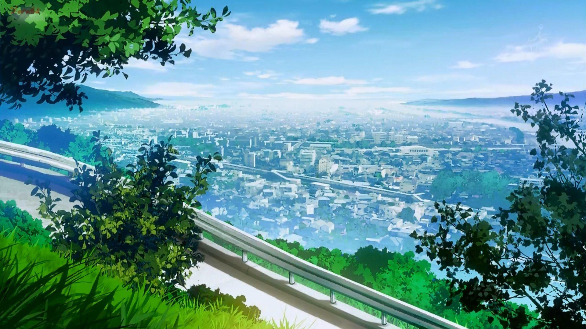 Beautiful anime landscape wallpaper - retyarab