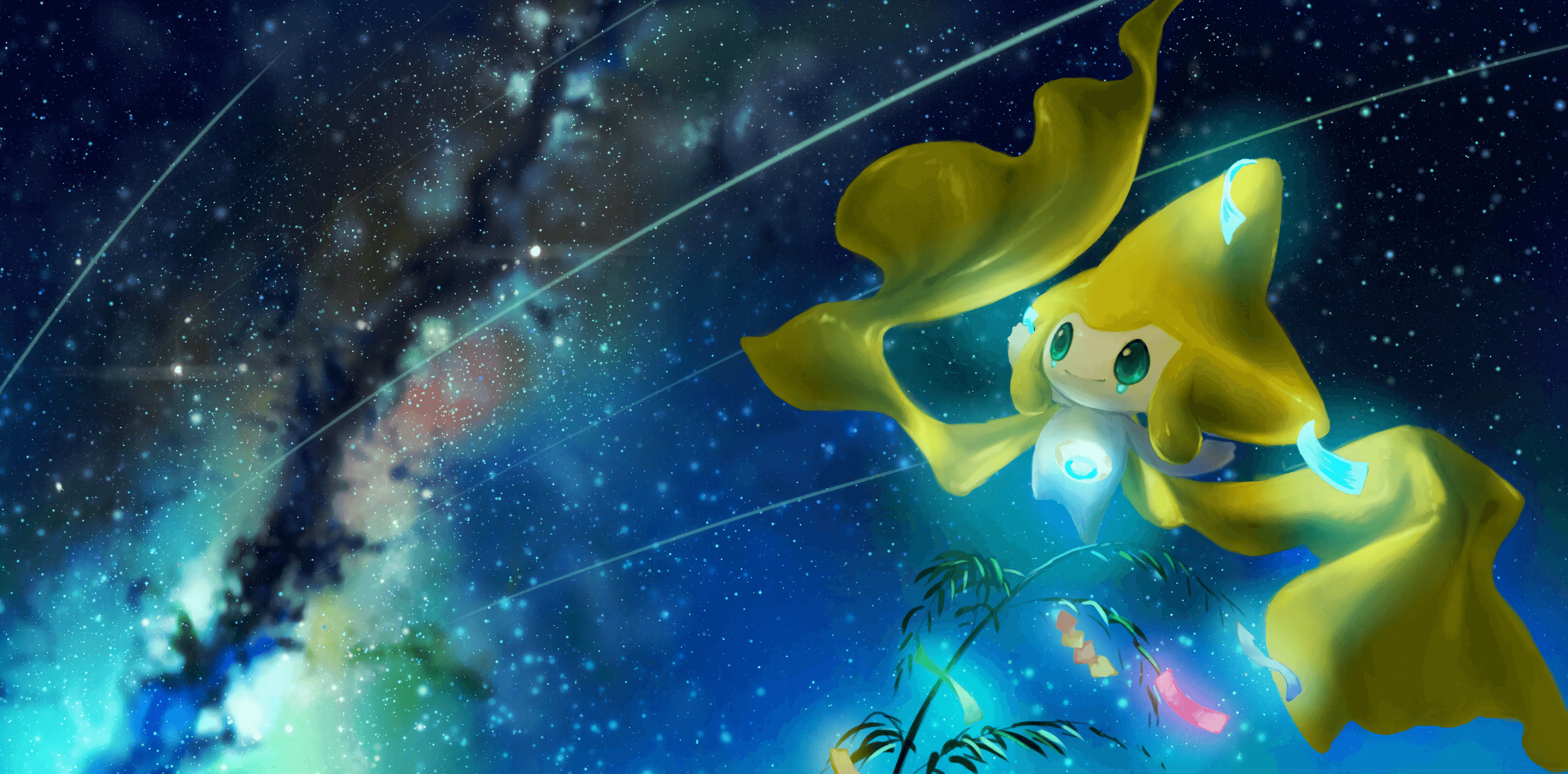 2592x1280 Jirachi (Pokémon) HD Wallpaper and Background Image