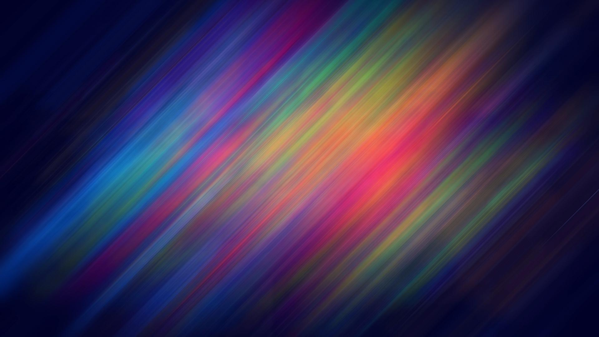 1920x1080 Black Rainbow Shards Wallpaper