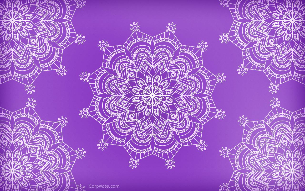 1280x800 Purple Mandala Wallpaper HD