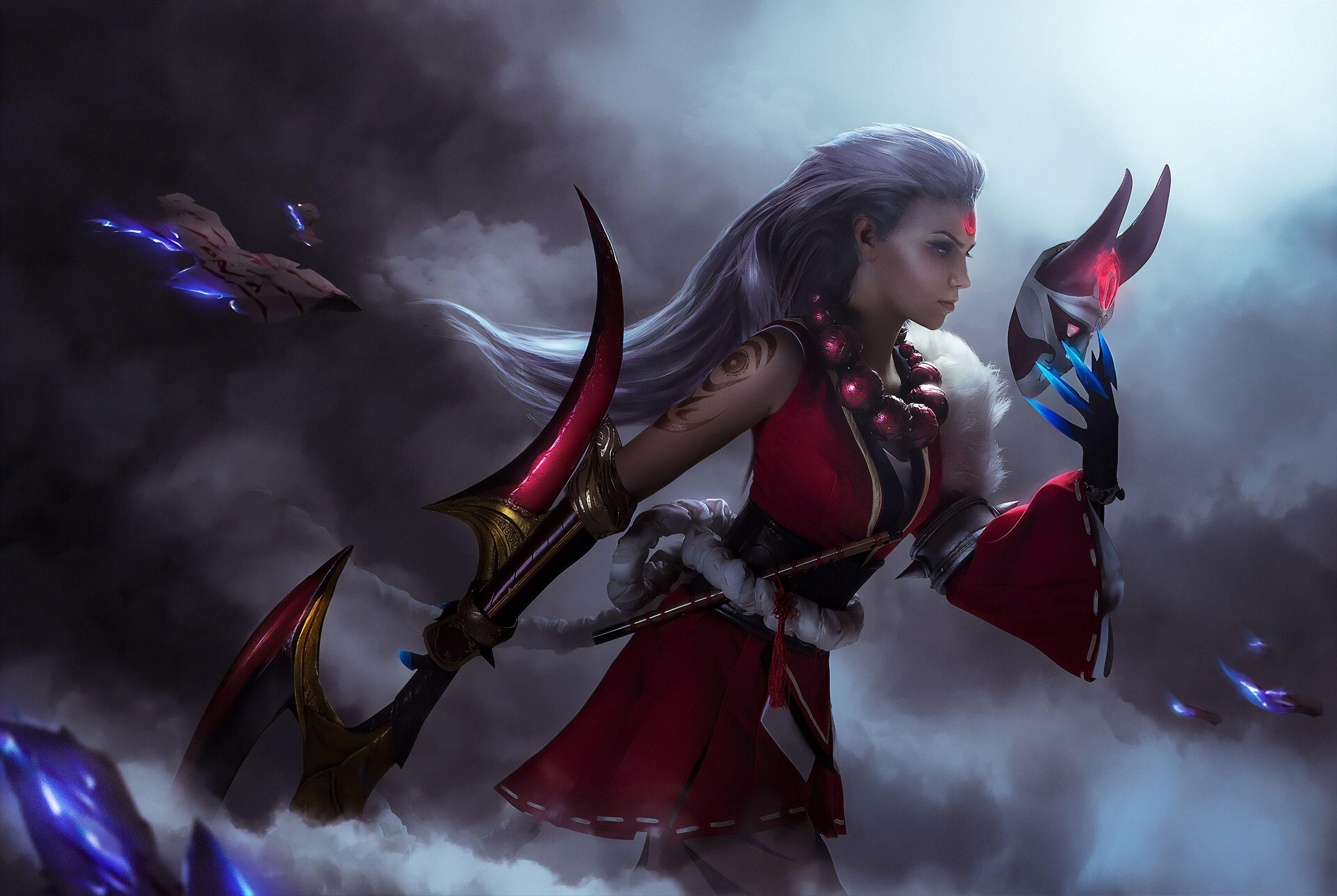 3840x2574 League Of Legends Diana Wallpaper
