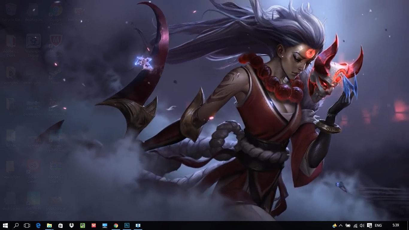 1366x768 Blood Moon Diana League Of Legends Wallpaper Engine Moon Diana Gif