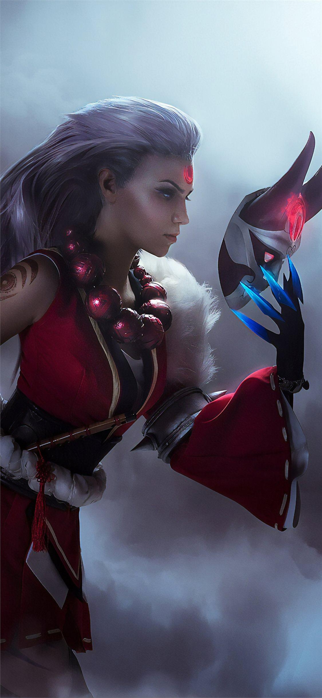 1125x2436 league of legends diana cosplay 4k iPhone X Wallpaper Free Download