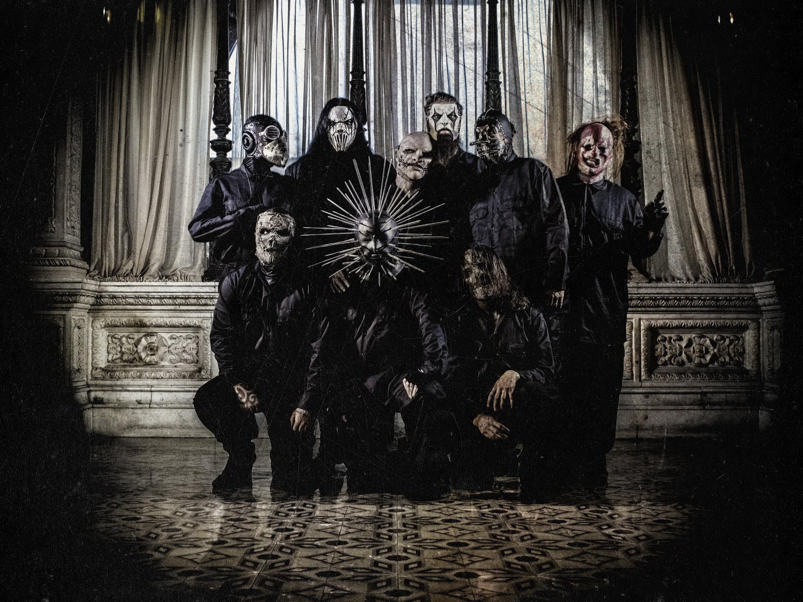 2560x1918 Wallpaper Slipknot, Metal, Shawn Crahan, Craig Jones, Mick Thomson, Corey Taylor, Sid Wilson, Chris Fehn, Jim Root desktop wallpaper Music