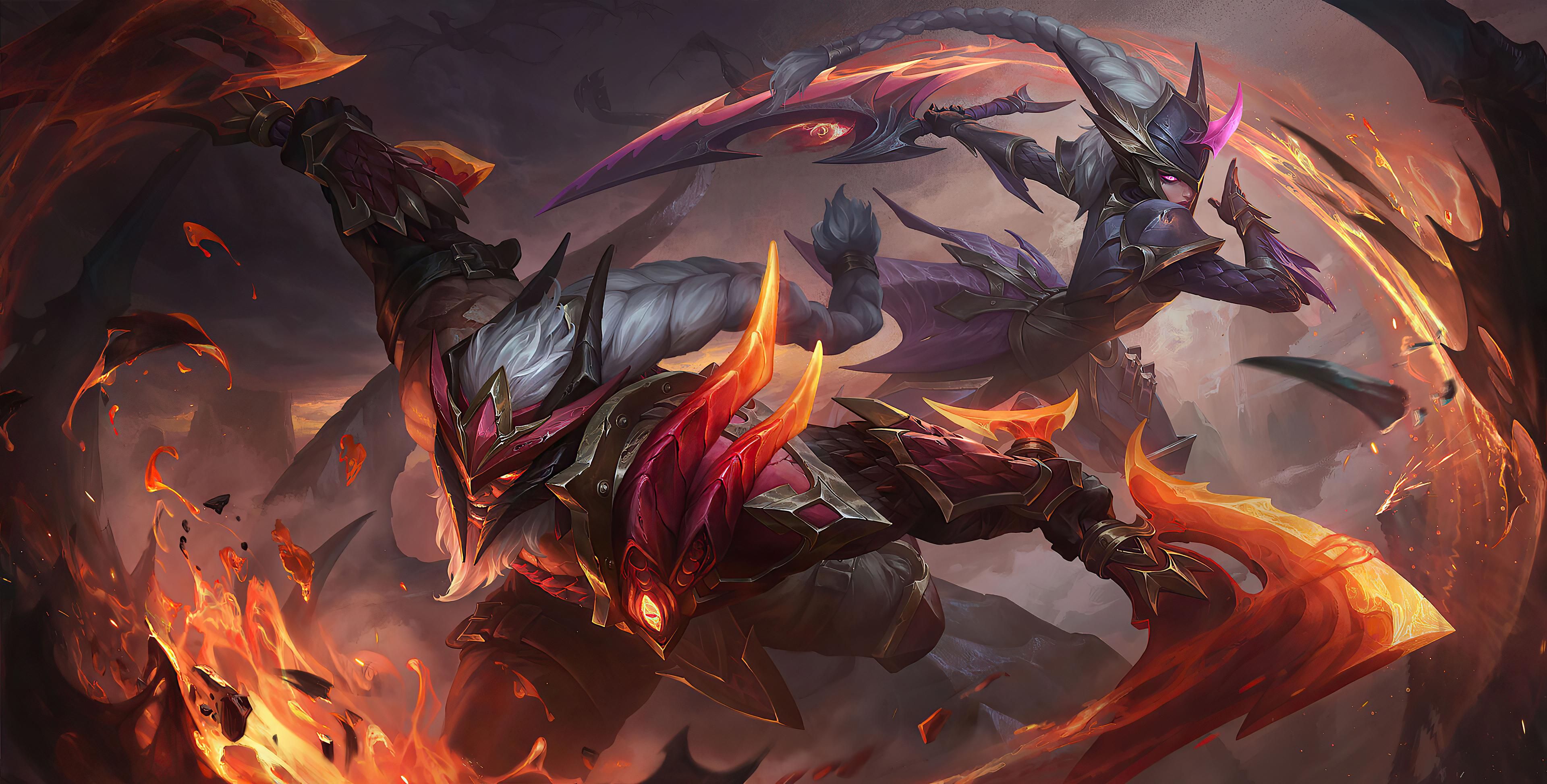 3840x1948 Xiao And Diana League Of Legends 4k, HD Games, 4k Wallpaper, Image, Background, Photo and Picture