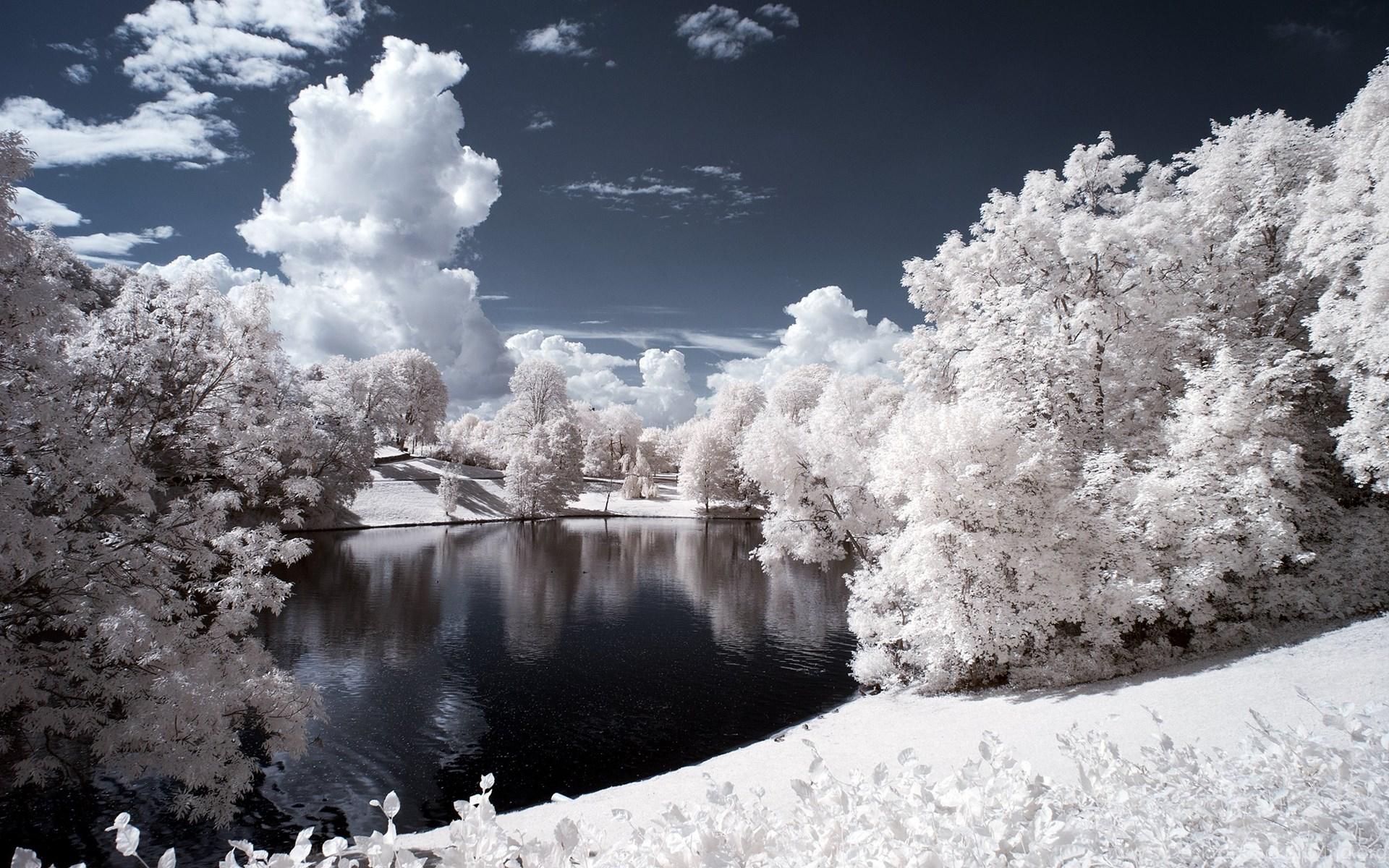 1920x1200 Norway Winter Christmas Wallpaper. Desktop Background