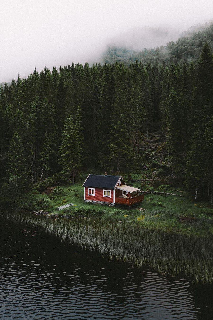 900x1350 the aesthetic. Forest house, Lakeside cabin, Cabins in the woods