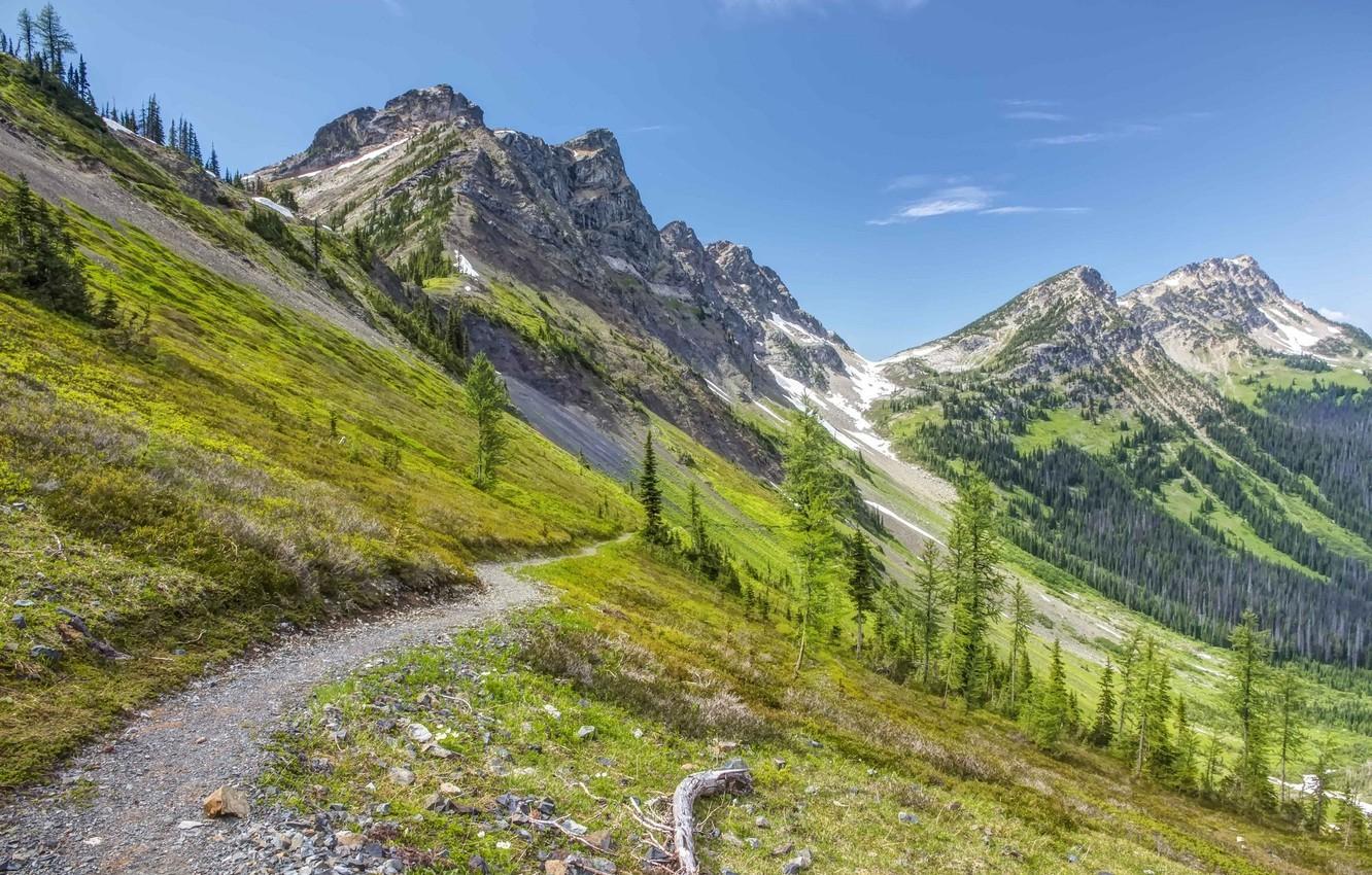 1332x850 Wallpaper landscape, mountains, nature, mountain, beauty, trail, slope, nature image for desktop, section пейзажи
