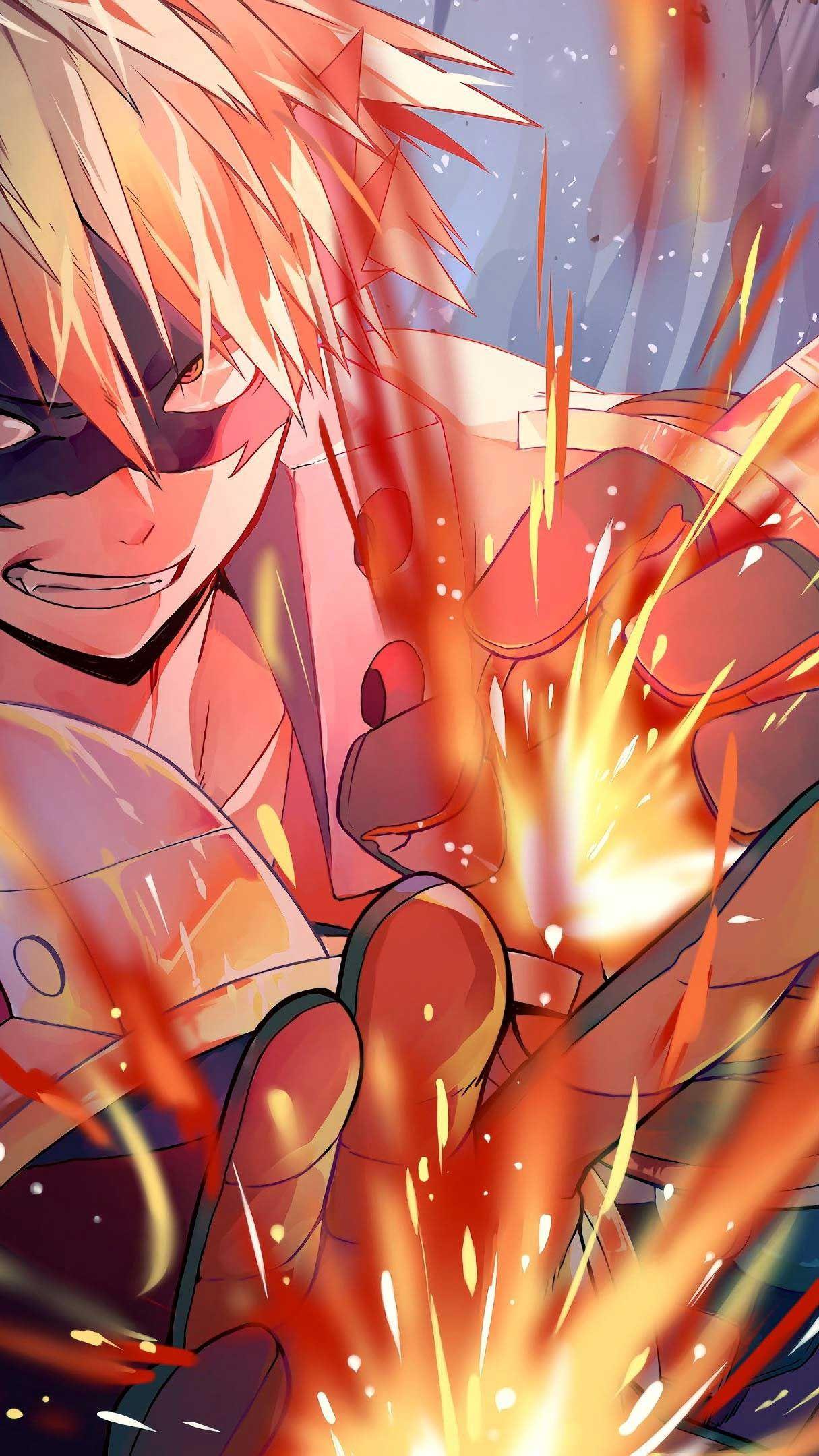 1215x2160 Bakugou Winter Wallpaper iPhone