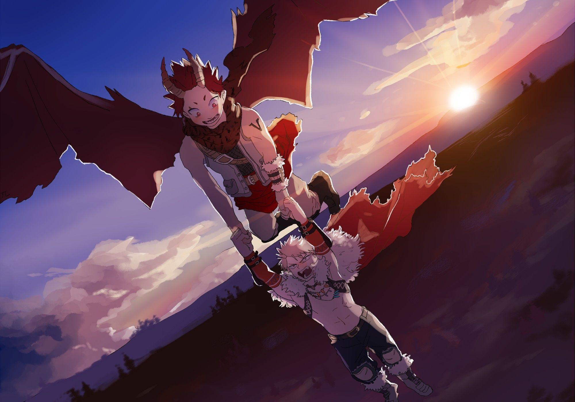 2000x1400 Kiribaku Fanart Wallpaper