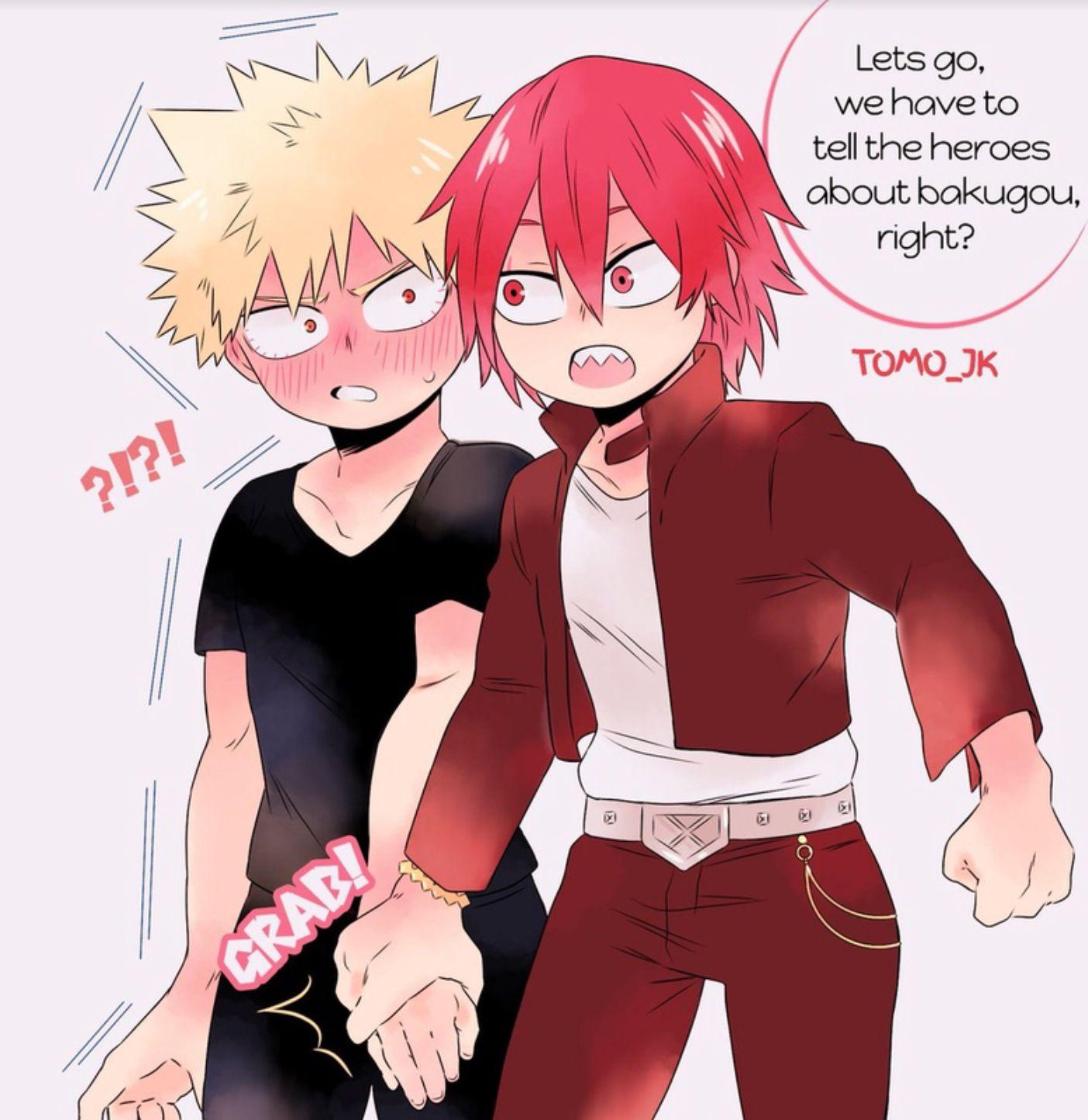 1404x1445 KiriBaku / BakuShima [ Kirishima Eijiro and Katsuki Bakugo ] Cute. My hero academia manga, Kiribaku cute, Kirishima cute