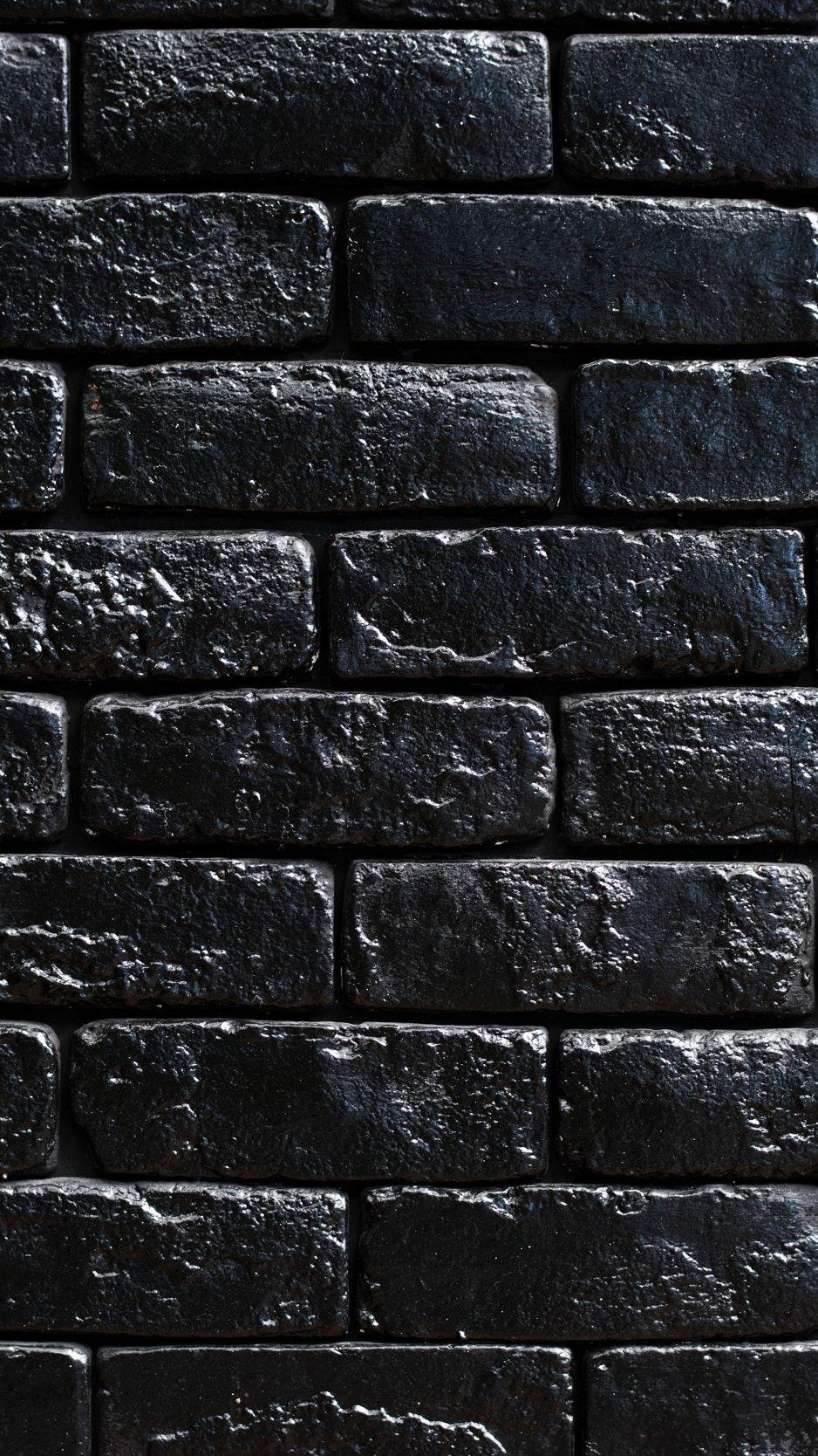 black brick wallpaper phone