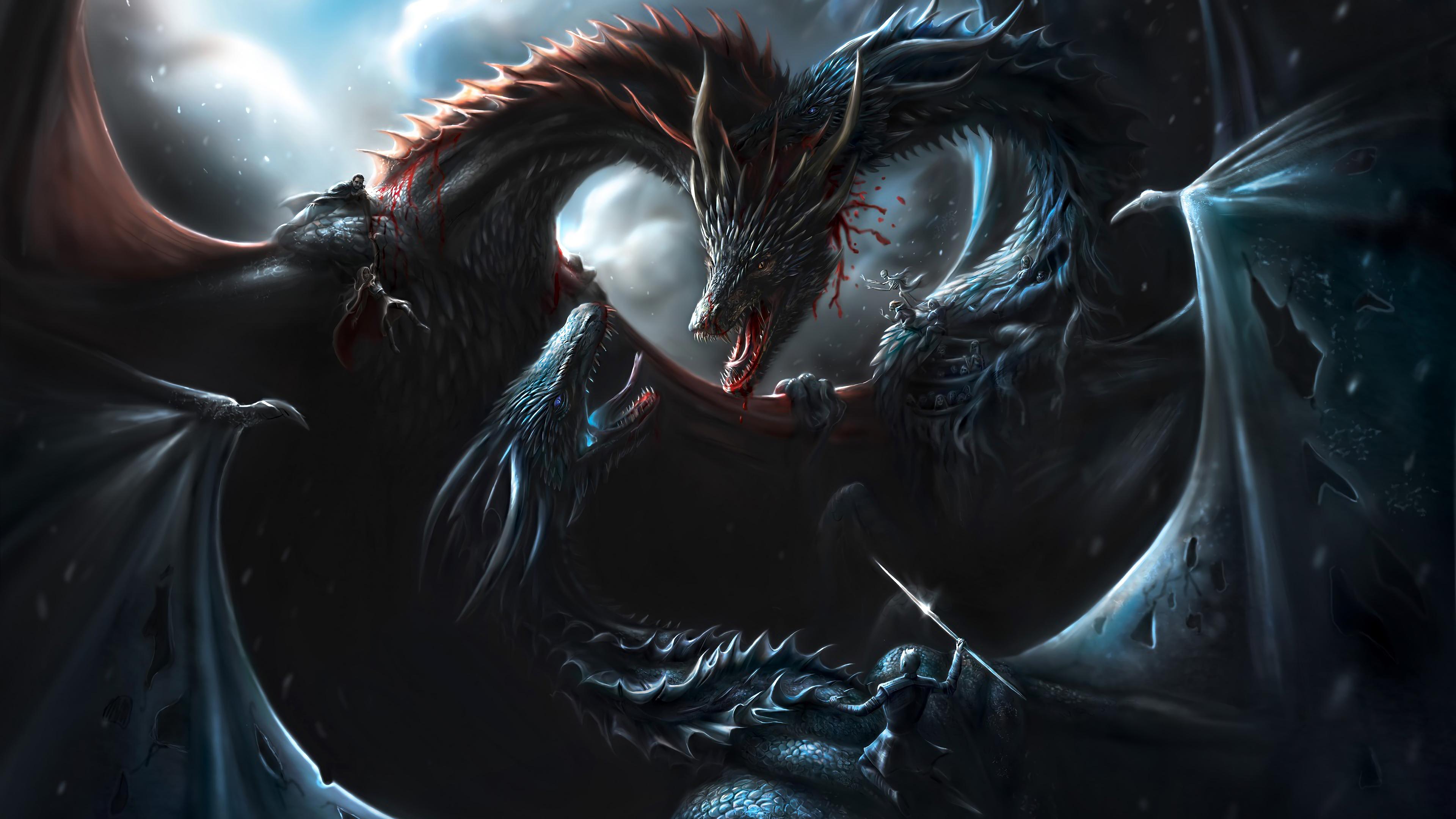 3840x2160 Game of Thrones, Dragons, Battle phone HD Wallpaper, Image, Background, Photo and Picture. Mocah HD Wallpaper